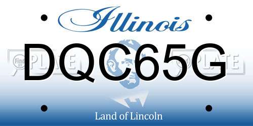 DQC65G Illinois License Plate