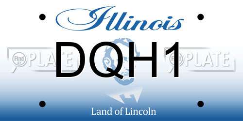 DQH1 Illinois License Plate