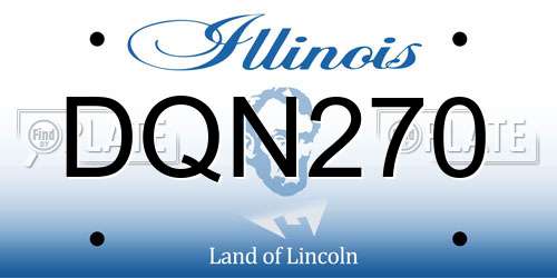 DQN270 Illinois License Plate