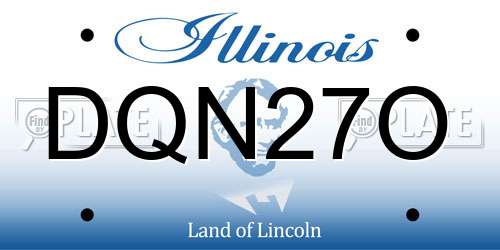 DQN27O Illinois License Plate