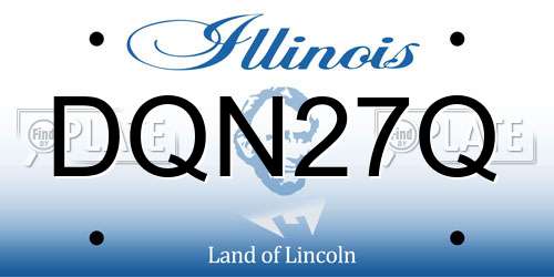 DQN27Q Illinois License Plate
