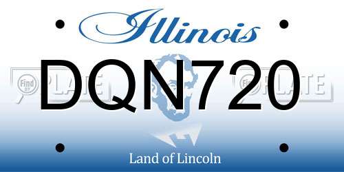 DQN720 Illinois License Plate