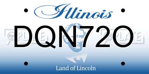 DQN72O Illinois License Plate