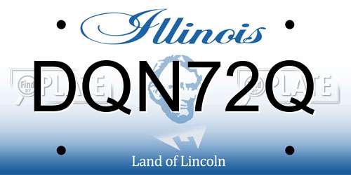 DQN72Q Illinois License Plate