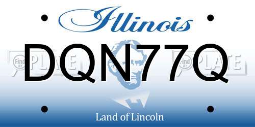 DQN77Q Illinois License Plate