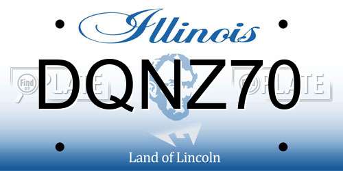 DQNZ70 Illinois License Plate