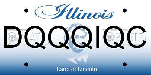 DQQQIQC Illinois License Plate