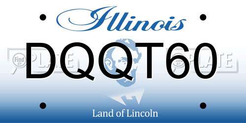 DQQT60 Illinois License Plate