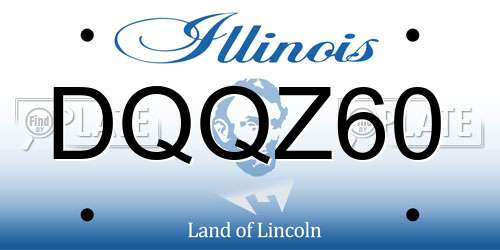 DQQZ60 Illinois License Plate