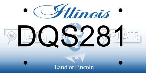 DQS281 Illinois License Plate
