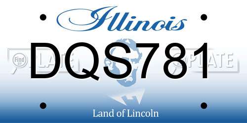 DQS781 Illinois License Plate