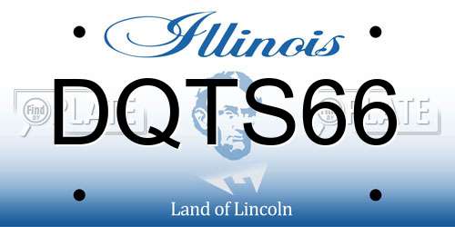 DQTS66 Illinois License Plate