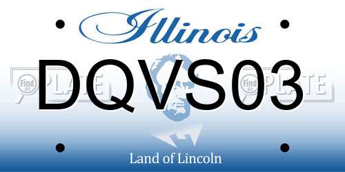 DQVS03 Illinois License Plate