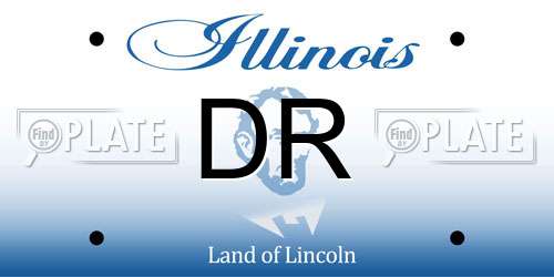 DR Illinois License Plate
