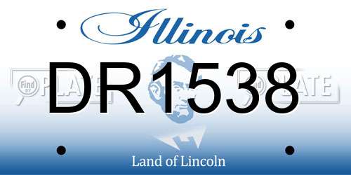 DR1538 Illinois License Plate