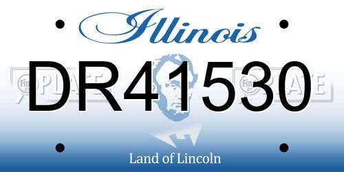 DR41530 Illinois License Plate