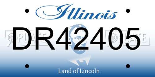 DR42405 Illinois License Plate