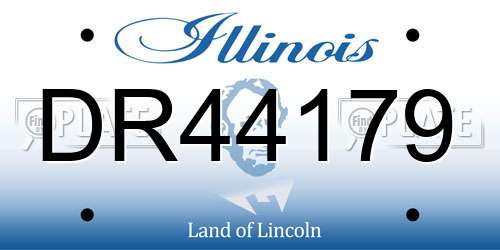 DR44179 Illinois License Plate