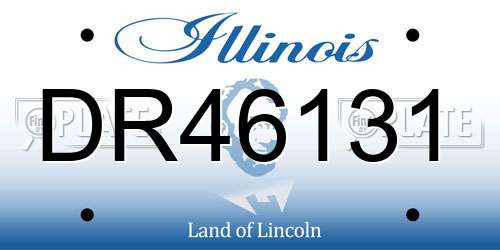 DR46131 Illinois License Plate
