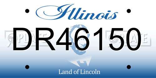 DR46150 Illinois License Plate