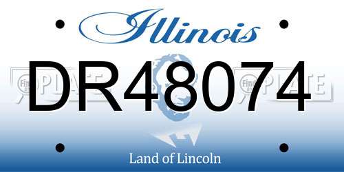 DR48074 Illinois License Plate