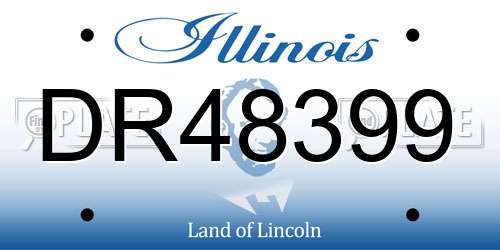 DR48399 Illinois License Plate