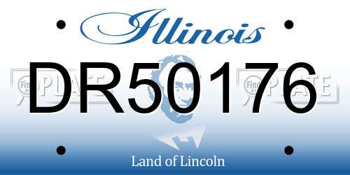 DR50176 Illinois License Plate
