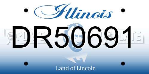 DR50691 Illinois License Plate