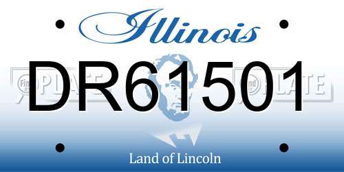 DR61501 Illinois License Plate