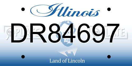 DR84697 Illinois License Plate