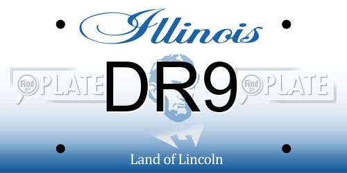DR9 Illinois License Plate