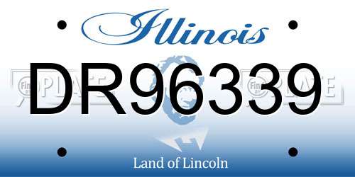 DR96339 Illinois License Plate