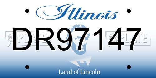 DR97147 Illinois License Plate
