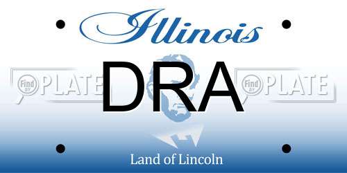 DRA Illinois License Plate