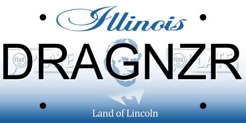 DRAGNZR Illinois License Plate