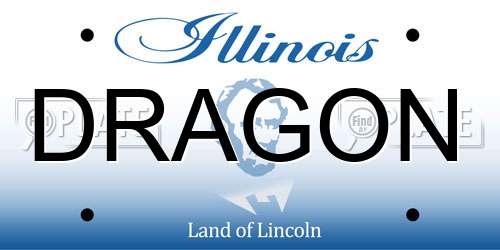 DRAGON Illinois License Plate