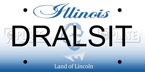 DRALSIT Illinois License Plate