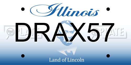DRAX57 Illinois License Plate