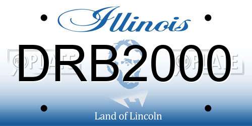 DRB2000 Illinois License Plate