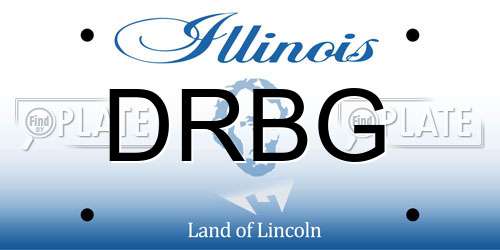 DRBG Illinois License Plate