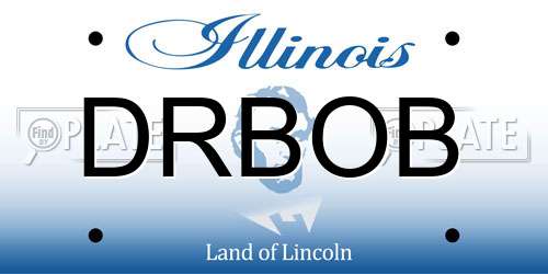 DRBOB Illinois License Plate