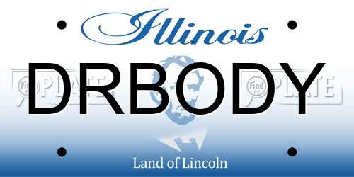DRBODY Illinois License Plate