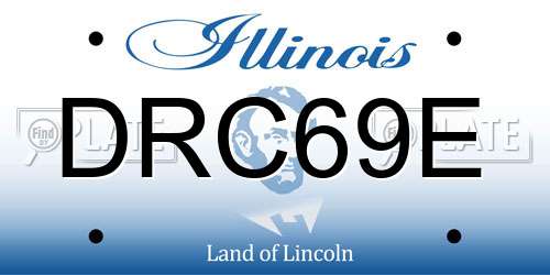 DRC69E Illinois License Plate