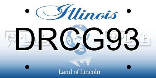 DRCG93 Illinois License Plate