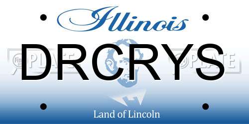 DRCRYS Illinois License Plate