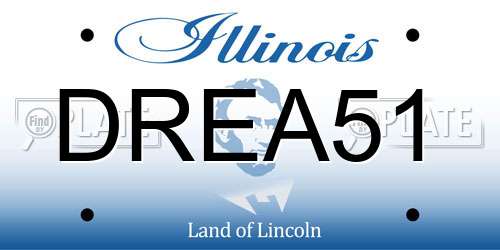 DREA51 Illinois License Plate