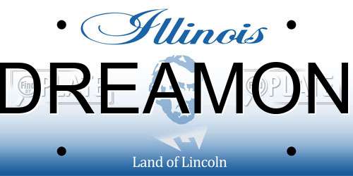 DREAMON Illinois License Plate