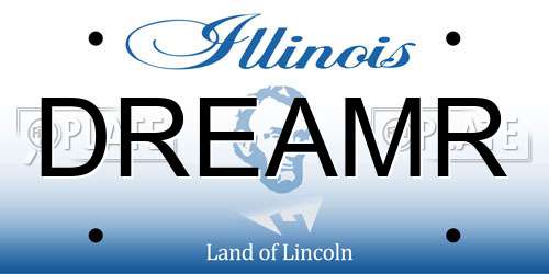 DREAMR Illinois License Plate