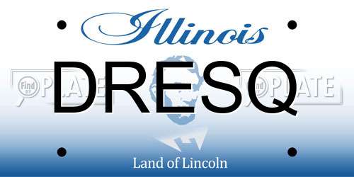 DRESQ Illinois License Plate