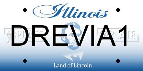 DREVIA1 Illinois License Plate
